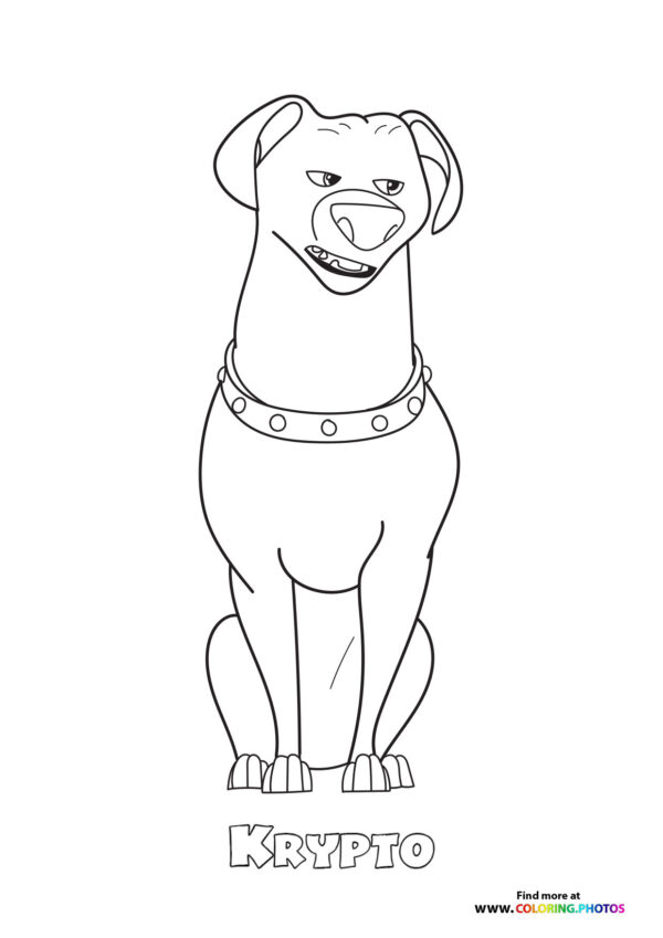 Krypto Super Pet coloring page