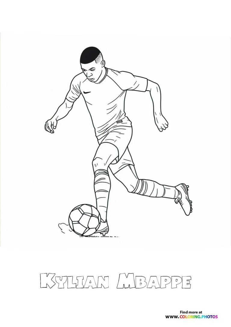 10 Free Mbappe Coloring Pages to Download Now