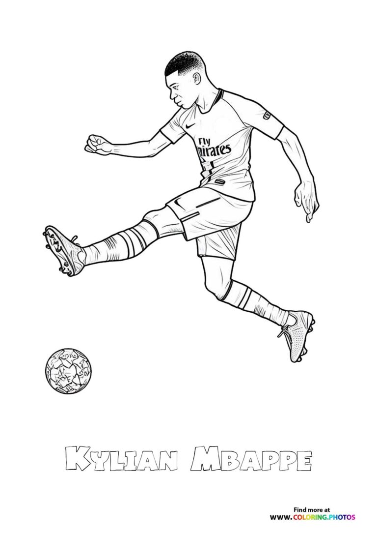 10 Free Mbappe Coloring Pages to Download Now