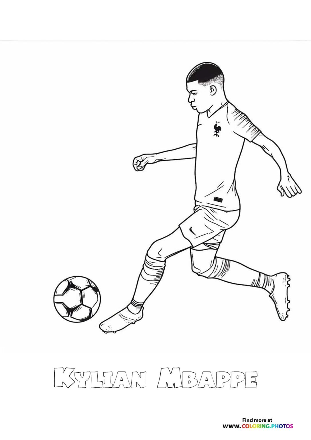 10 Soccer Player Mbappe Coloring Page for Aspiring Football Stars