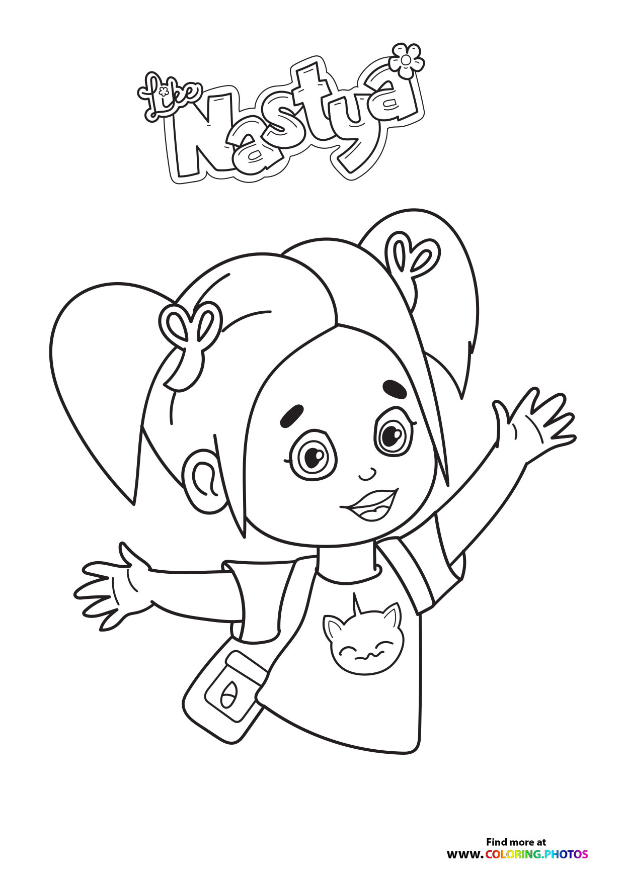 Like Nastya - Coloring Pages for kids | 100% free print or download