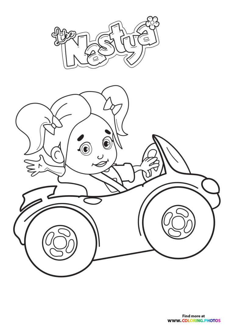 Like Nastya - Coloring Pages for kids | 100% free print or download