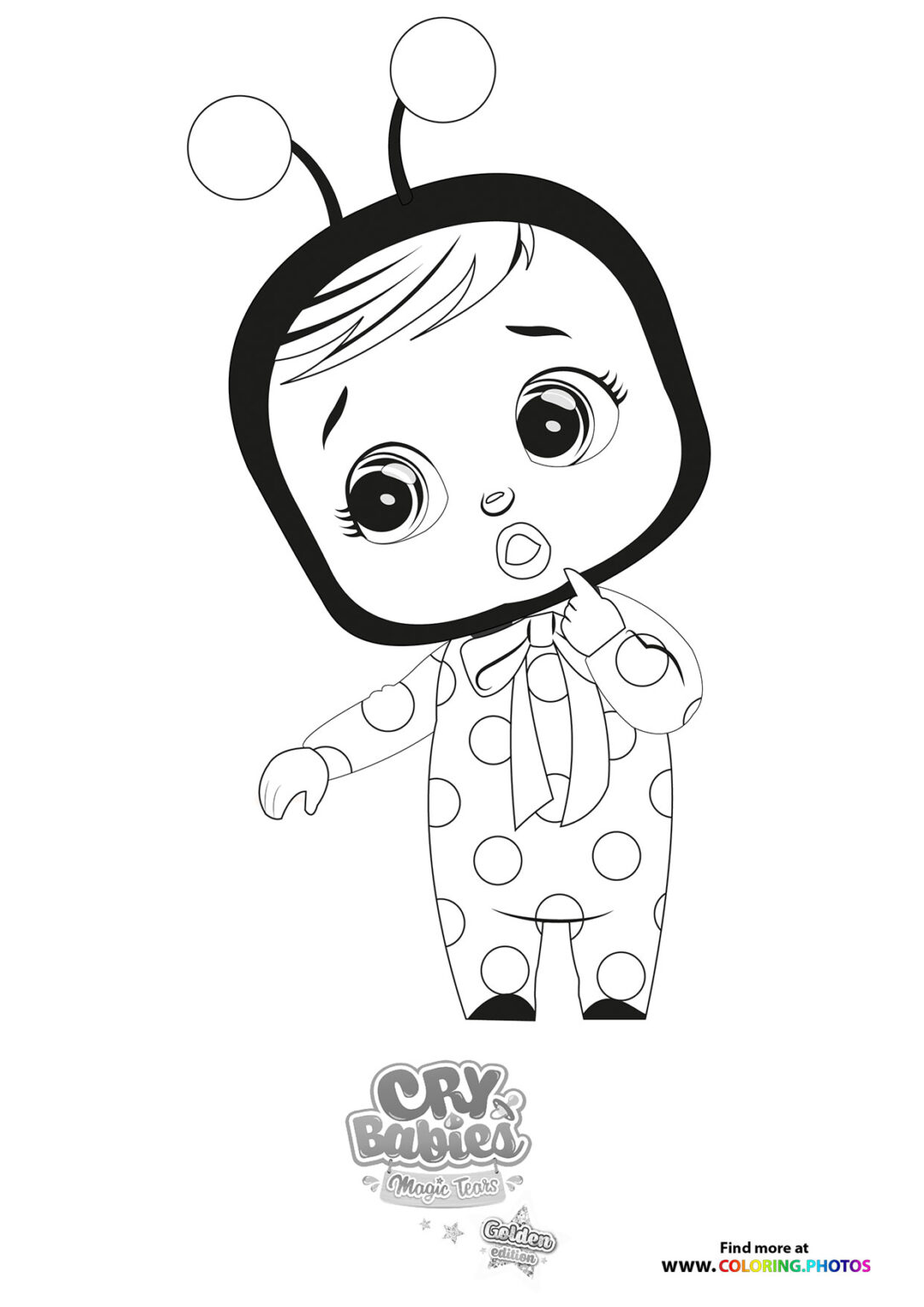 Lady - Cry Babies - Gold Edition - Coloring Pages for kids