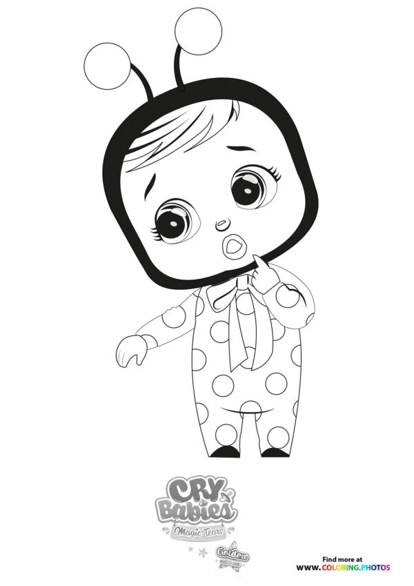 Lady - Cry Babies - Gold Edition coloring page