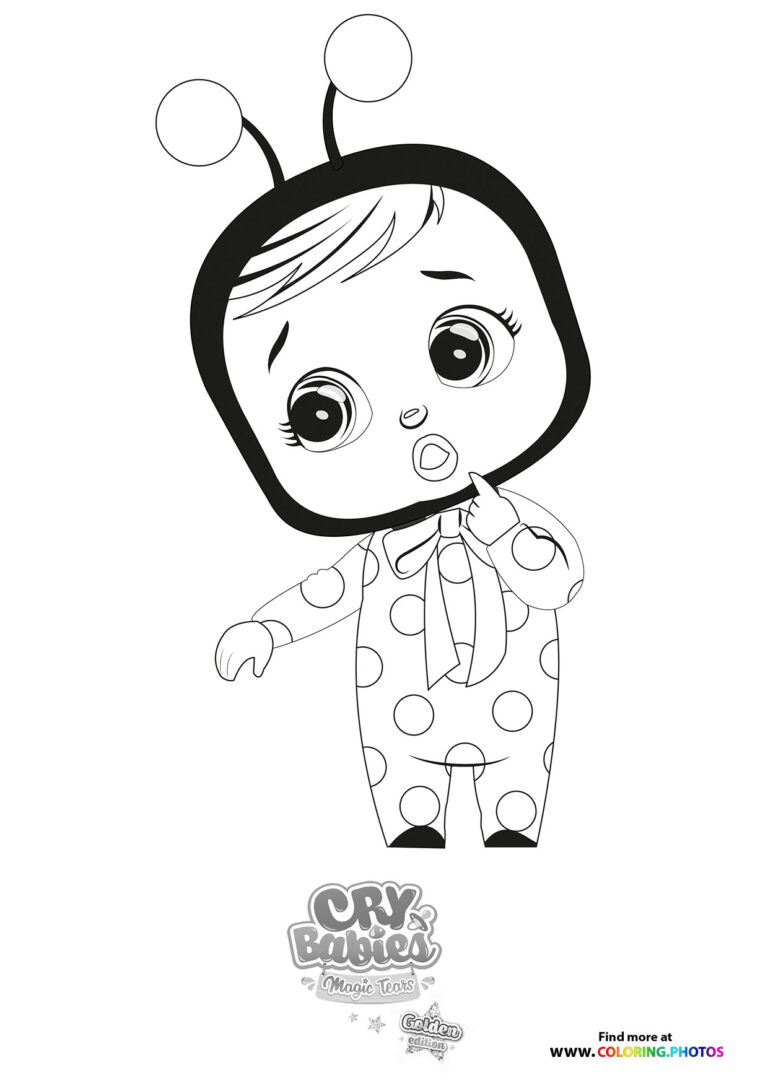 Cry Babies - Gold Edition - Coloring Pages for kids | Free and easy print