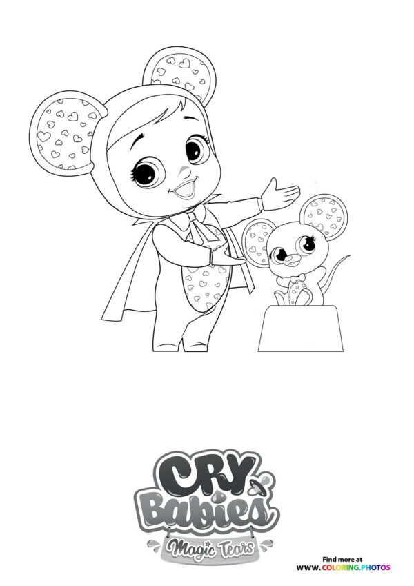 Lala cooking - Cry Babies coloring page