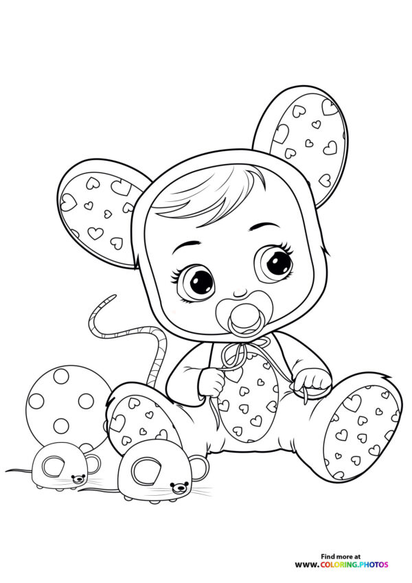 Lala - Cry Babies coloring page