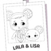 Lala and Lisa - Cry Babies coloring page