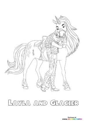 Layla and Glacier from Unicorn Academy