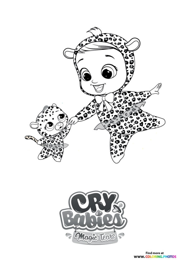 Lea dancing - Cry Babies coloring page