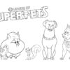 Hero pets from DC League of Super Pets coloring page