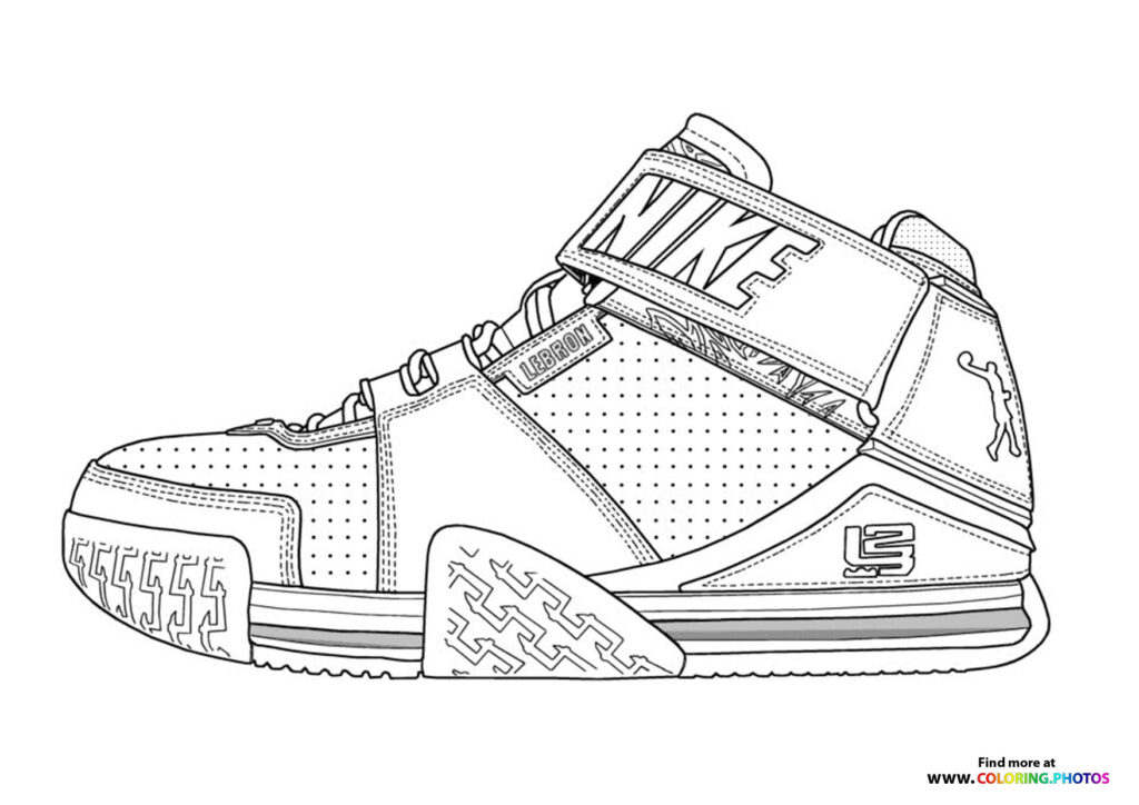 Lebron shoes - Coloring Pages for kids