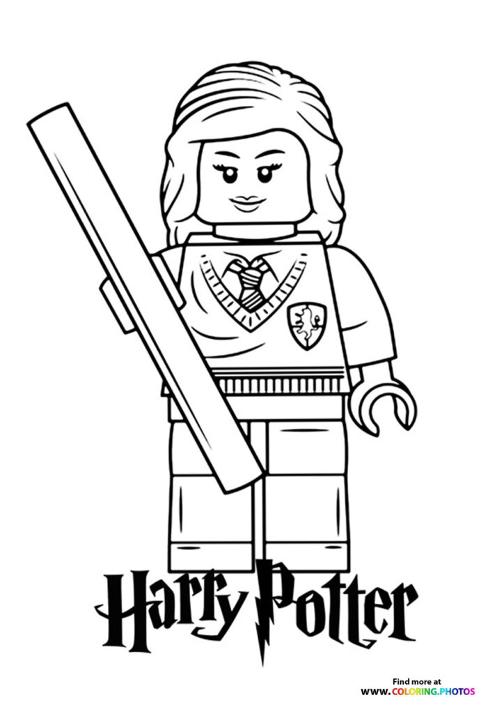 Lego Hermione - Coloring Pages for kids