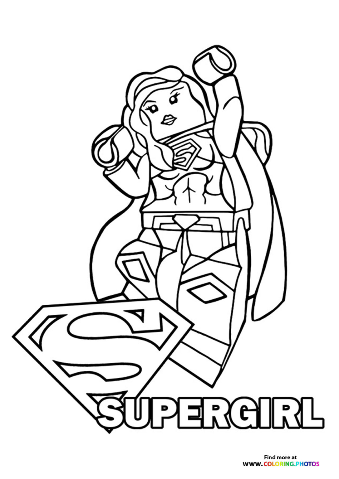 Lego Supergirl - Coloring Pages for kids