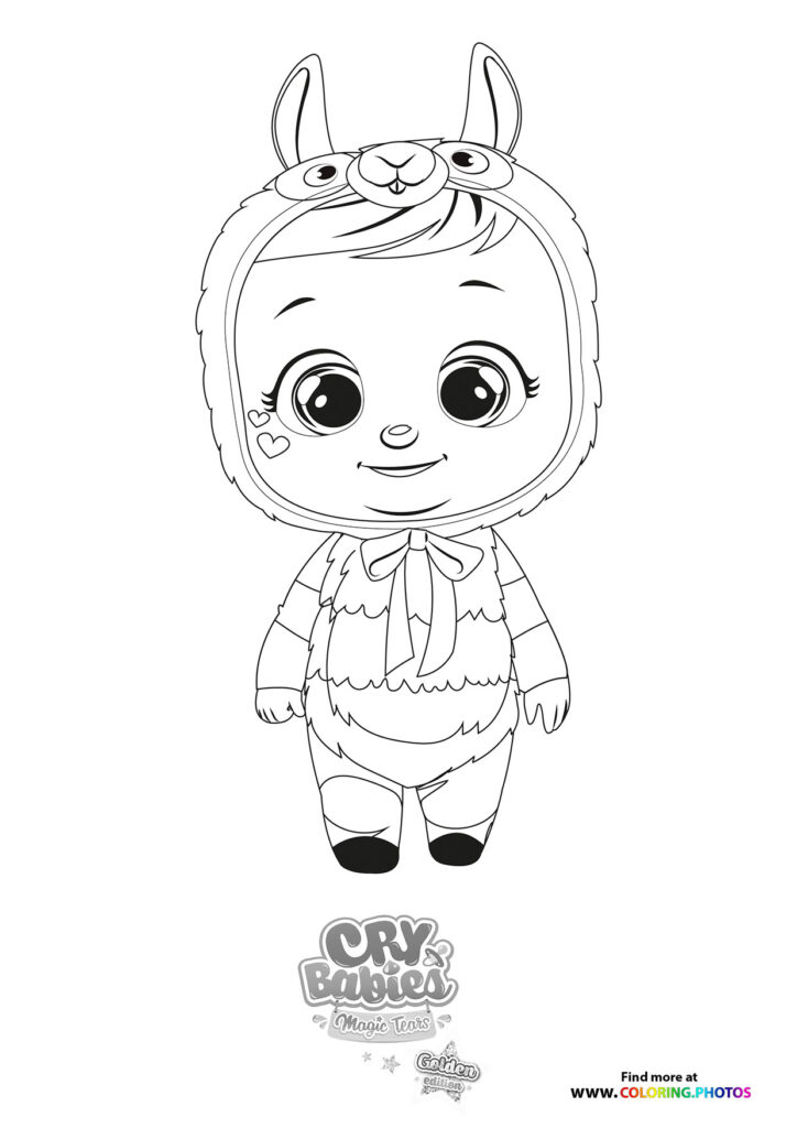 Lena - Cry Babies - Gold Edition - Coloring Pages for kids