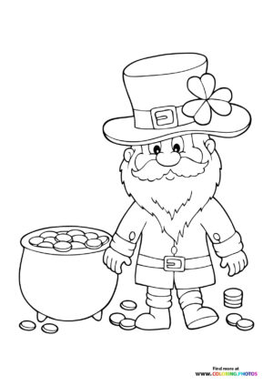 Leprechaun with gold