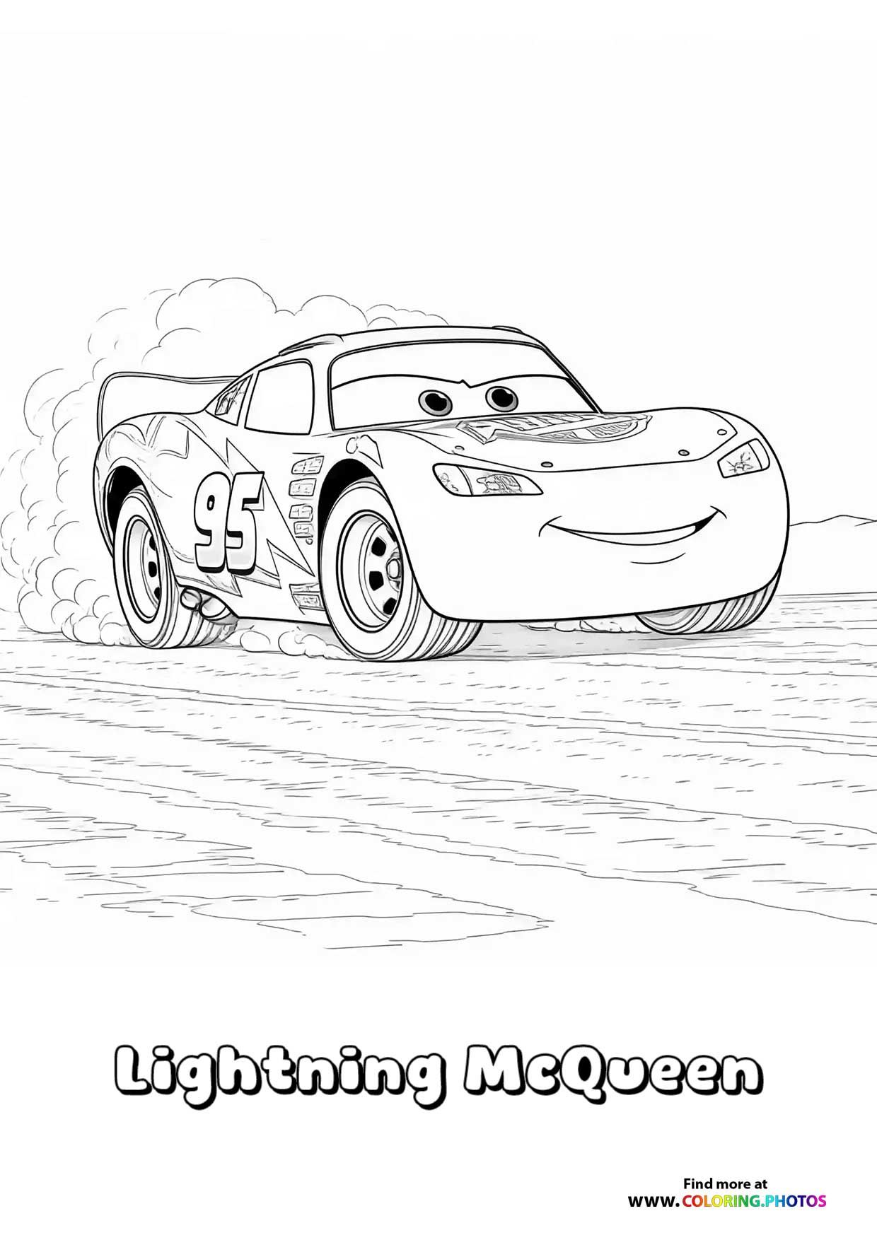 Lightning McQueen Coloring Pages For Kids Lightning McQueen Coloring Pages For Kids