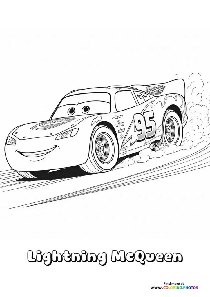 Lightning McQueen - Coloring Pages for kids