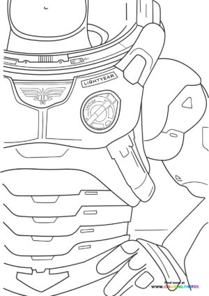 Lightyear suit poster coloring page