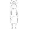 Linda Belcher from Bob's Burgers coloring page