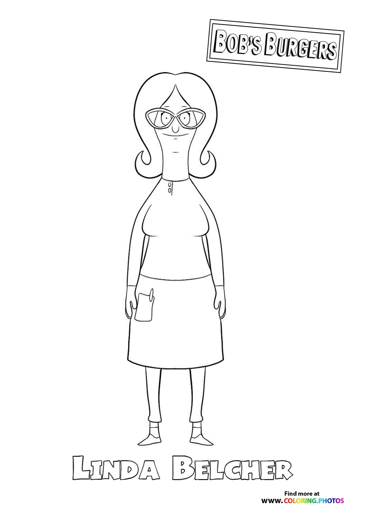 Bob's Burgers Coloring Pages Printable