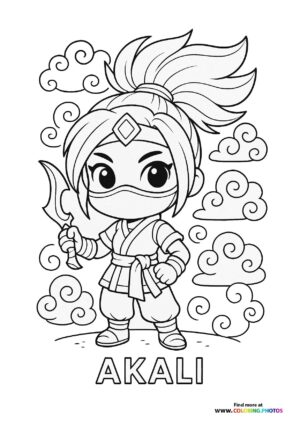 Little Akali from League of Legends