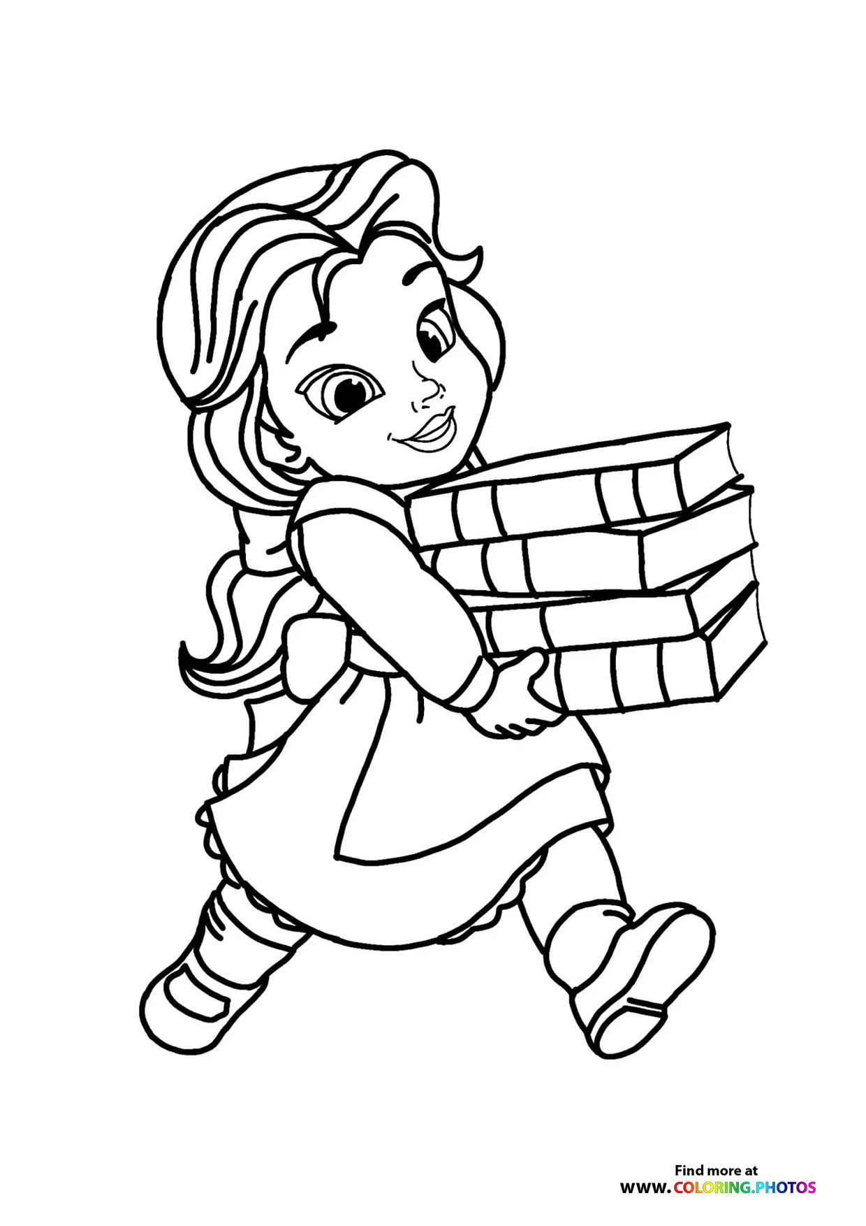 Disney Princess Bell Coloring Pages
