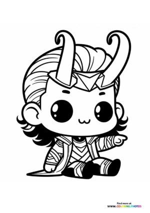 Little Loki - Coloring Pages for kids