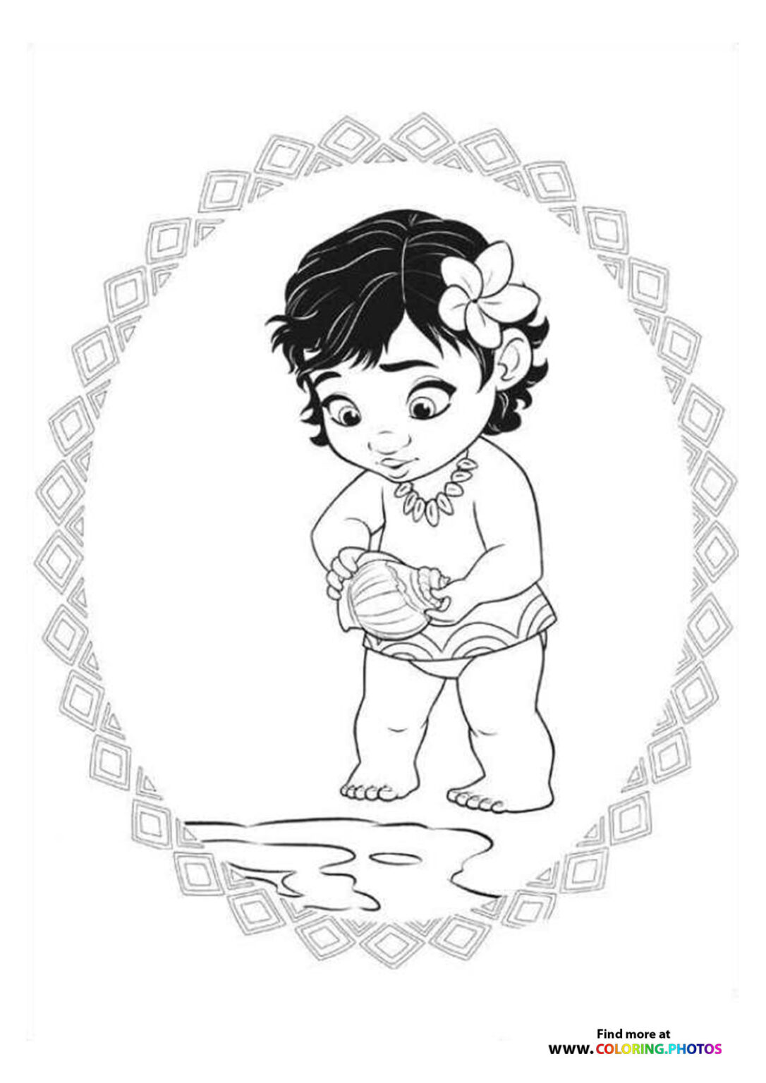 Moana - Coloring Pages for kids | Free and easy print or download