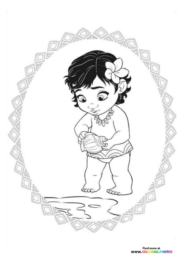 Moana Coloring Pages for kids Free and easy print or download