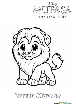 Mufasa the lion king - Coloring Pages for kids