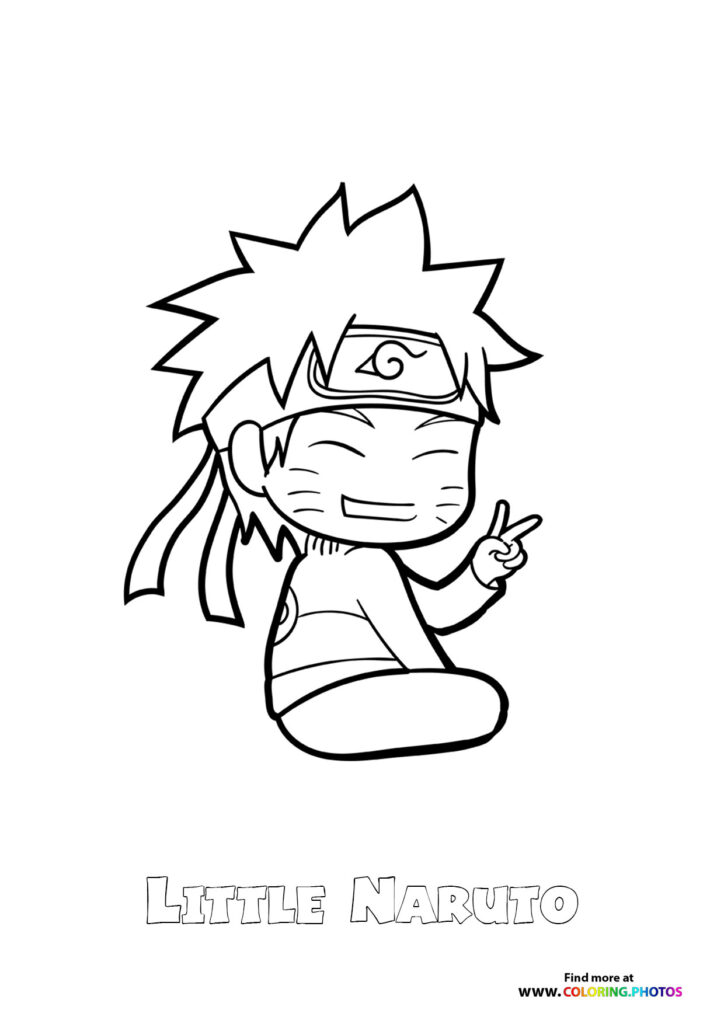 Little Naruto - Coloring Pages For Kids