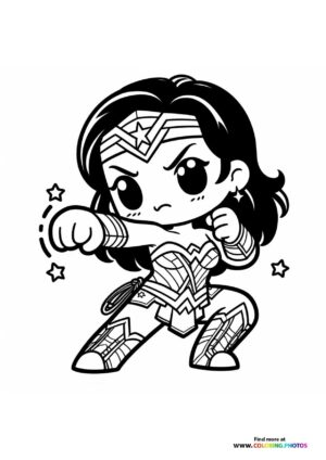 wonder woman coloring page