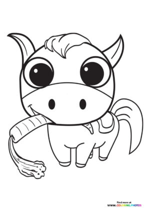 Little horse with carrot