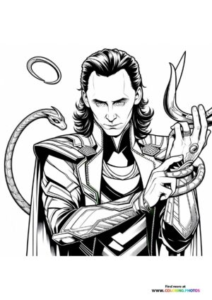 Loki - Coloring Pages for kids