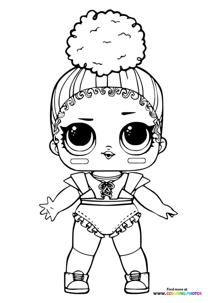Lol doll Ttouchdown - Coloring Pages for kids
