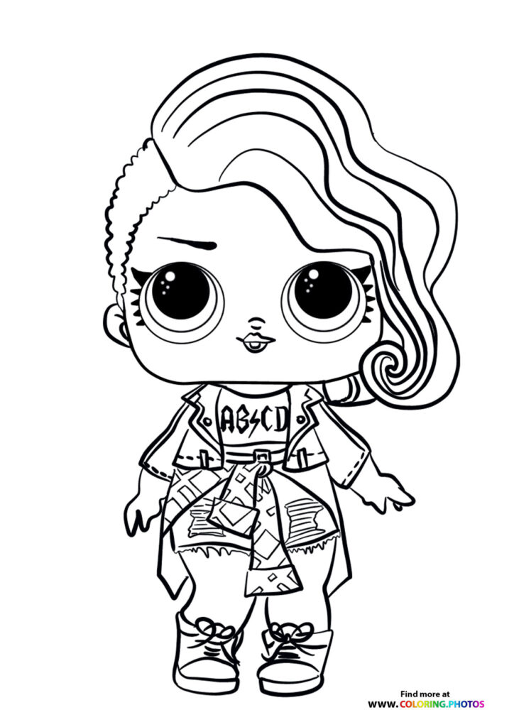 Lol surprise Doll rocker - Coloring Pages for kids