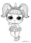 Lol surprise Doll unicorn - Coloring Pages for kids