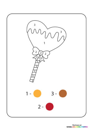 Lollypop color by numbers