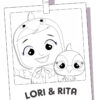 Lea and Rita - Cry Babies coloring page