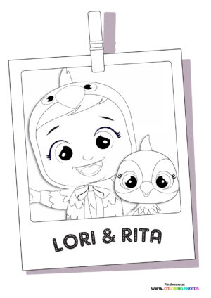 Lea and Rita - Cry Babies coloring page