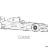 Lotus Formula 1 car coloring page
