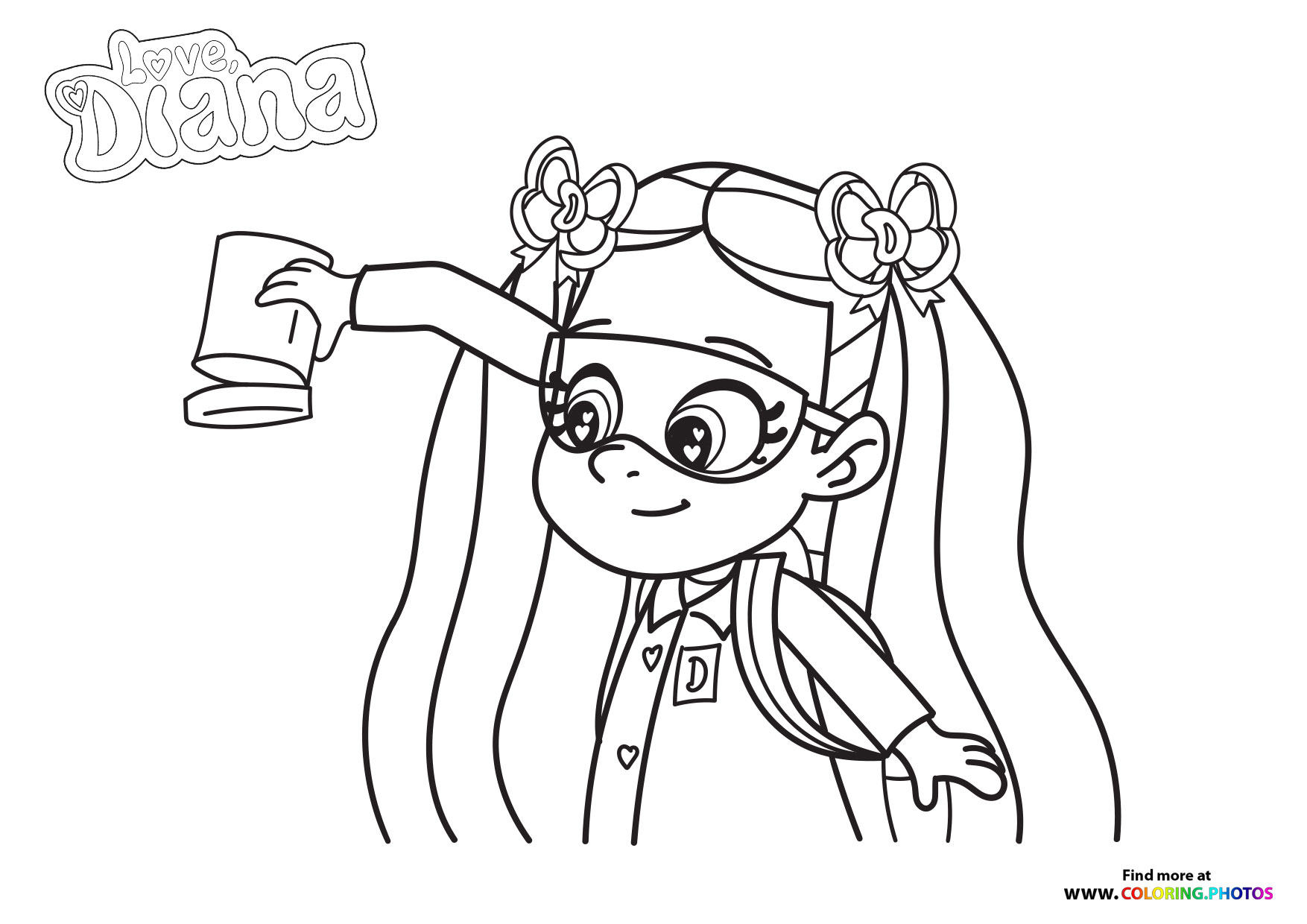 Love Diana - Coloring Pages for kids