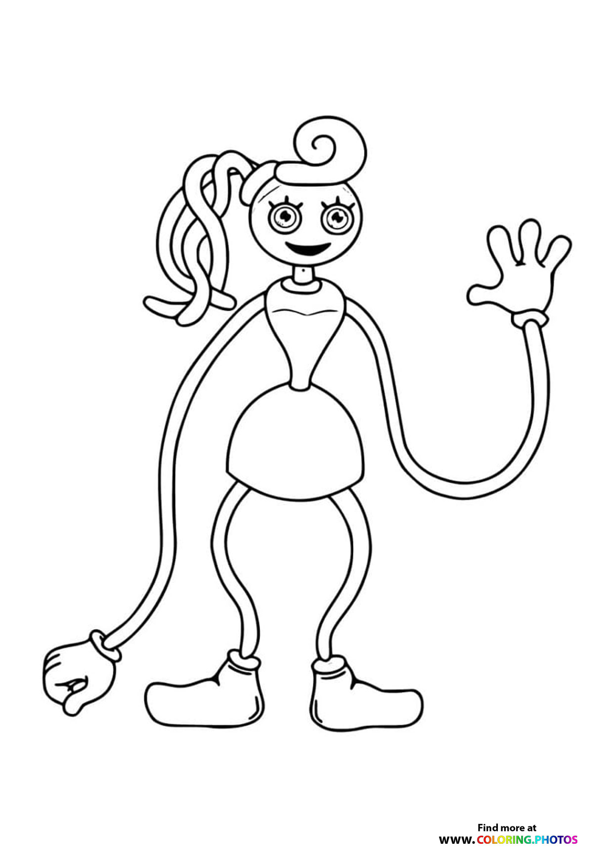 Mommy Long Legs - Coloring Pages for kids | 100% free print or download