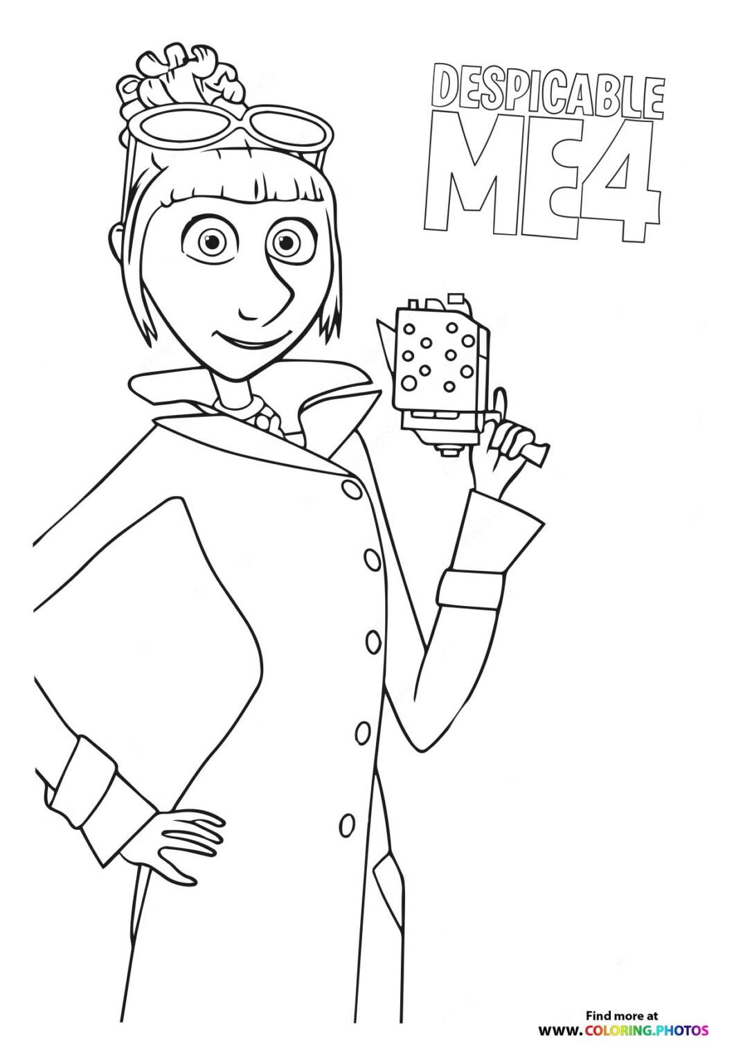 Ludy Wilde Despicable me 4 - Coloring Pages for kids