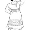Luisa from Encanto coloring page