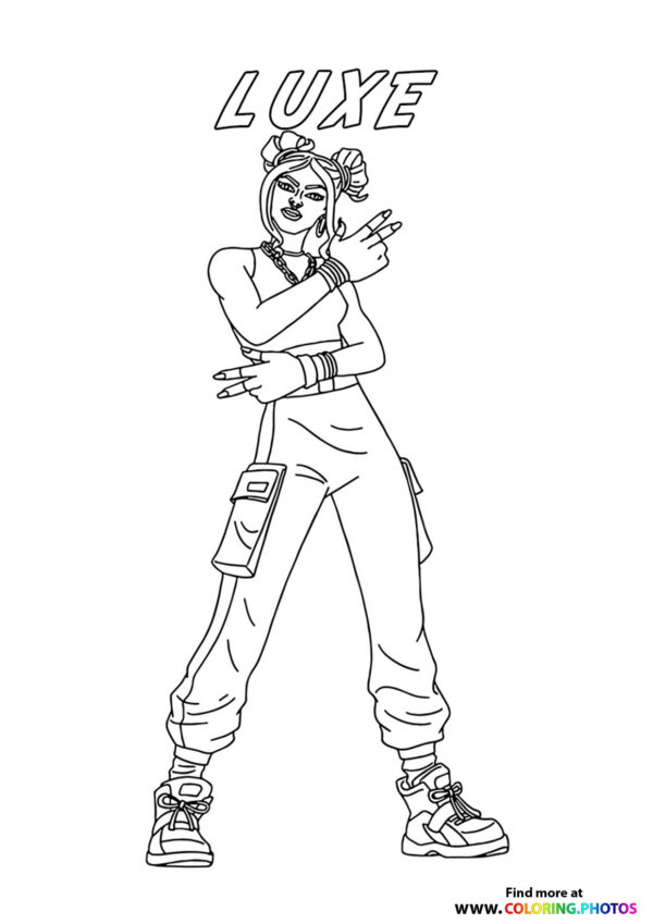 Luxe - Fortnite coloring page