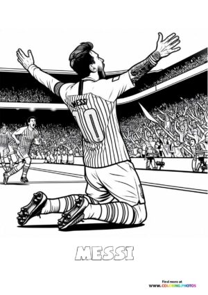 MEssi celebrating a goal