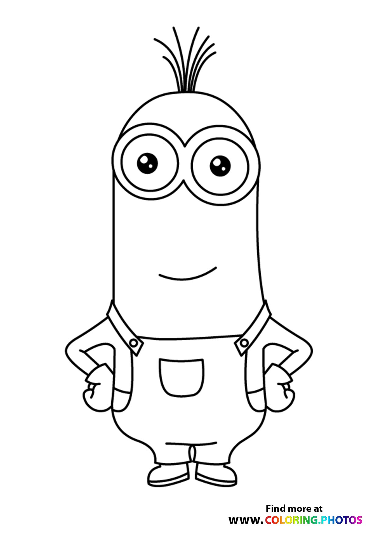 Minions Bob - Coloring Pages for kids