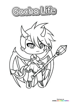 Magic girl from Gacha Life